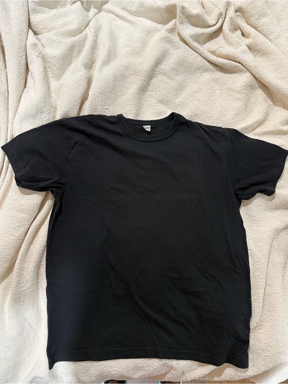 3Sixteen Men's Black Pima Crewneck T-Shirt Large